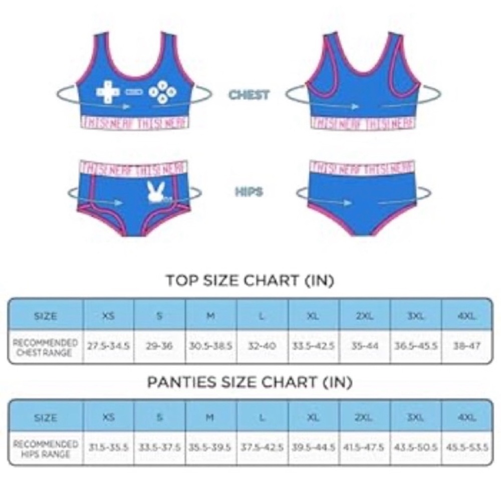 Nerf Blue and Pink Women's Panties Set brand new. - Picture 6 of 7